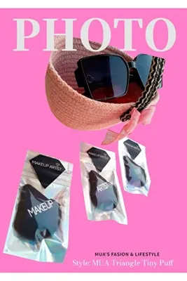 Mua Makeup Artist Balck Triangle Tiny Puff