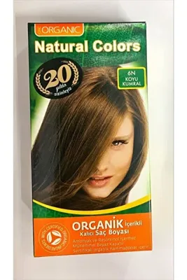 Organic Natural Colors Saç Boyası 6N Koyu Kumral - Organik Boya