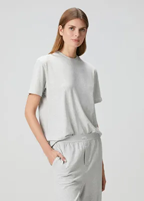 Skims Relaxed Gri T-shirt