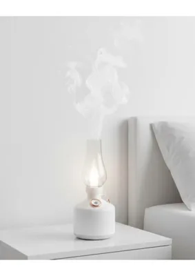 Retro Gaz Lambası Tasarımlı USB Şarjlı Aroma Difüzörü 280 ml Nano Mist Nemlendirici