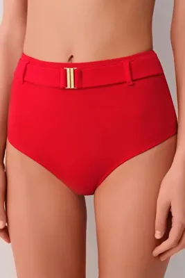 SUWEN Yüksek Bel Kemerli Bikini Alt
