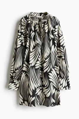 H&M Bağcık Detaylı Oversize Elbise