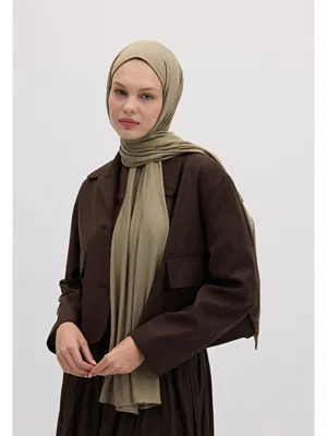 Fresh Scarfs Bambu Penye Şal Puslu Yeşil