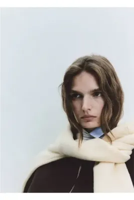 MANGO Woman Fermuarlı triko ceket