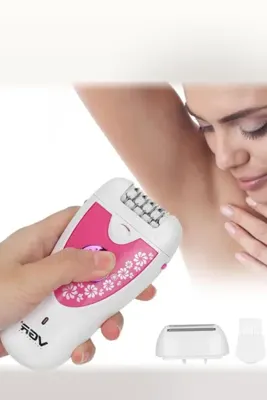 Yenilig 2 Adet Profesyonel 2 Başlıklı Epilasyon Aleti – Döner Epilatör Ve Tıraş Başlığı, Dahili LED Işık, USB Şarj, İki Hız, Epilator Hair Remover