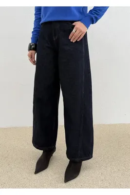 MODA AKSA 545 YÜKSEK BEL VİNTAGE CHİNO JEANS KOYU