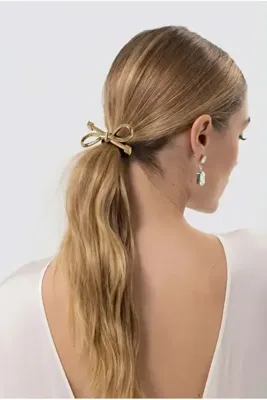 Katia & Bony Gold Fiyonk Aksesuarlı Lastik Toka
