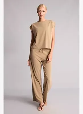 Defacto Wıde Leg Krep Pantolon
