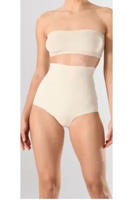 Ekru Lazer Kesim Korse Slip