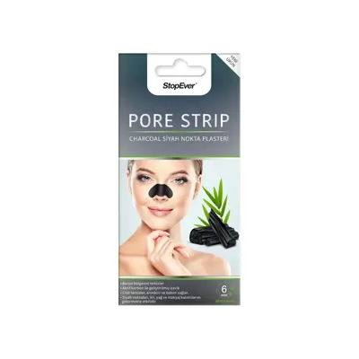StopEver Pore Strip Siyah Nokta Plasteri 6'lı 6 Adet