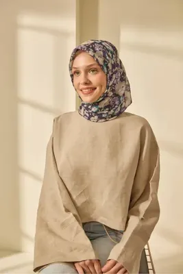 Silk Home Mine Desen Soft Pamuk Eşarp