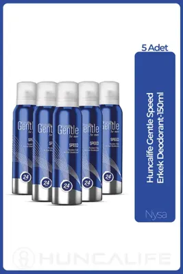 Huncalife Gentle For Men Speed 150 ml - 5 Adet