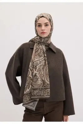 Fresh Scarfs Dark Vintage Desen Şal Somon