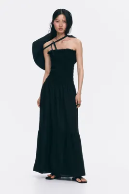 H&M Büzgülü Bandeau Elbise