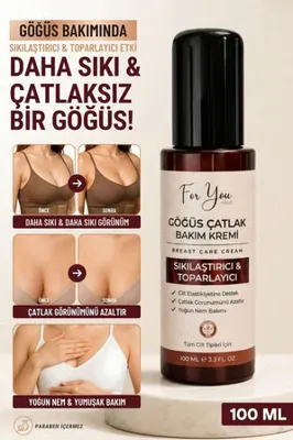 For You Gold Sıkılaştırıcı, Toparlayıcı Göğüs Çatlak Bakım Kremi, Toparlayıcı Sıkılaşma Etkili Çatlak Kremi 100 ml