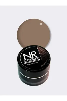 Nail Republic Kalıcı Oje Stamping Boya Cappuchino Profesyonel Manikür ve Nail Art İçin | 7 gr