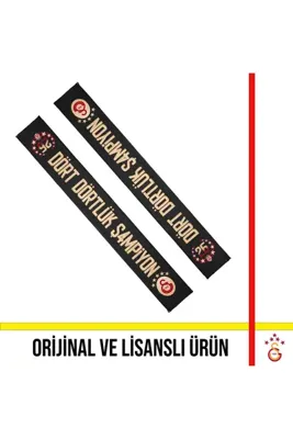 Galatasaray Lisanslı 26 Şampiyonluk Siyah Atkı