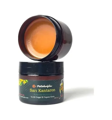 3g Petekoğlu 100ml El Yapımı Sarı Kantaron Çiçeği Yağı Zeytinyağı Balmumu Bakım Onarım Kremi