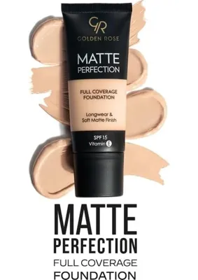 Rose Matte Perfection Foundation - Cool 06 - Yoğun Kapatıcı Mat Fondöten