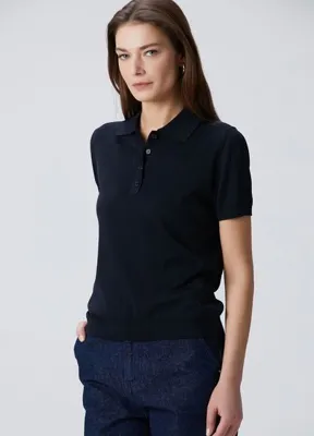 Beymen Collection Lacivert Kısa Kol Polo Triko