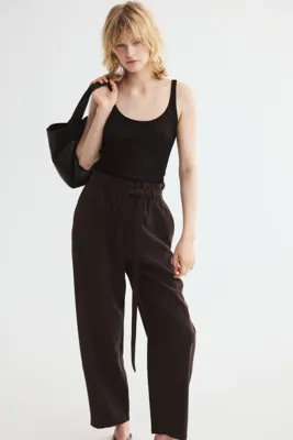 H&M Kuşaklı ve Barrel Paçalı Pantolon