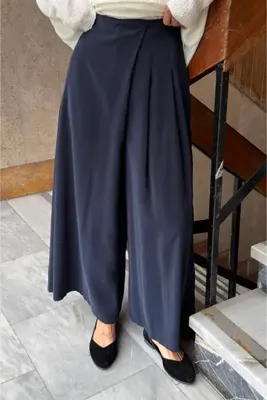 fayaboutique.com Lacivert Molisa Modal Pantolon