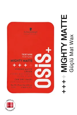 Osis 4 Mighty Matte Güçlü Tutucu Mat Wax 100ml