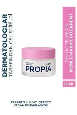 Propia Squalane+ The U-Eye | Nemlendirici & Aydınlatıcı Sugarcane-Derived Squalane Göz Çevresi Kremi | 15ML