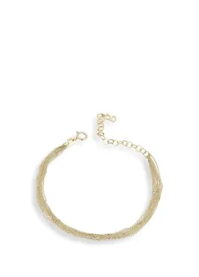 Ginza Design Jewelry Larissa Gold Thin 14 Ayar Altın Kadın Bileklik