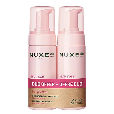 Nuxe Very Rose Yüz Temizleme Köpüğü 2x150 ml