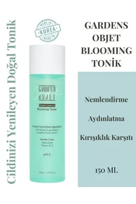 Gardens Objet Yaşlanma Karşıtı Toner, Doğal Nem, Koruma, Canlanan Cilt, Kore'den Ithal