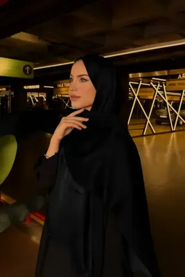 VIEN POLO Düz Jan Abiye Şal – Işıltılı, Dökümlü ve Şık Görünüm