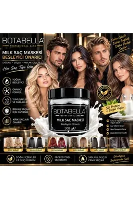BOTABELLA süt saç maskesi 500 ml + 2 ADET