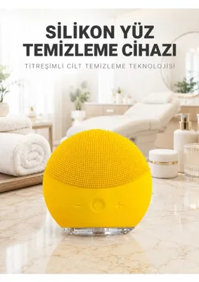 Uravas Store Uraselect Elektrikli Silikon Yüz Temizleme Fırçası Şarjlı Ayarlanabilir Titreşimli Cilt Bakımı
