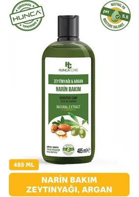 Hunca Care Argan ve Zeytinyağlı Şampuan Dökülme Karşıtı Besleyici ve Onarıcı 485 ml