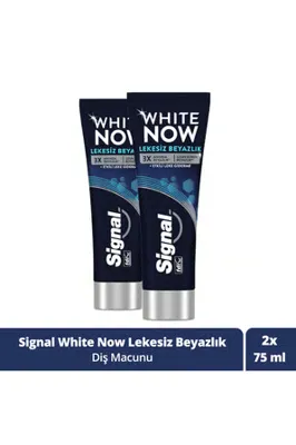 SIGNAL White Now Diş Macunu 3 in 1 Shine With Care 75 ml x2