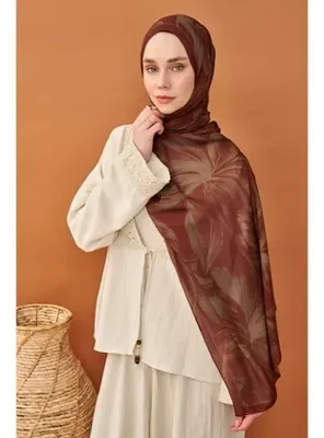 Silk Home Riva Şal Tencel Bloom Bordo