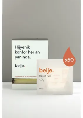 beije 50 Adet Hijyenik Huni Ayakta Kullanım İçin Pratik Çözüm, Doğaya Saygılı Malzeme