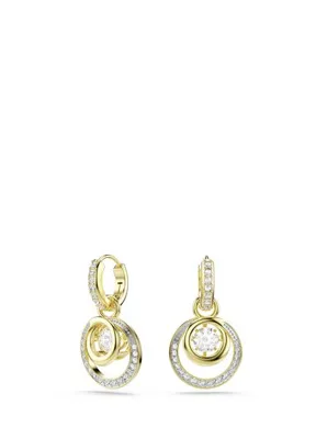 Swarovski Hyperbola Beyaz Altın Rengi Kaplama Kadın Küpe