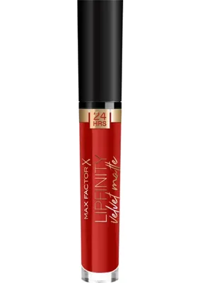 Max Factor Lipfinity Velvet Likit Mat Ruj 025 Red Luxry 3.5 ml 17Iv