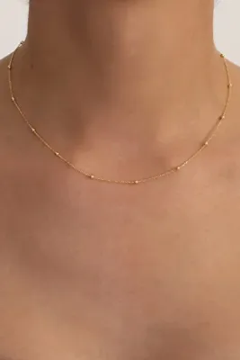 Bilsen Store 925 Ayar Gümüş Zincirli Altın Kaplama Toplu Kolye
