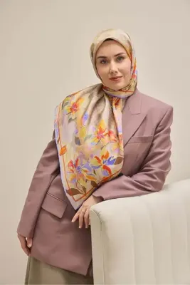 Silk Home Twill İpek Eşarp Evreka Butter Yellow 90x90