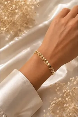 Genel Markalar LUMIÈRE d’ASEL CÉLESTE GOLD BİLEKLİK