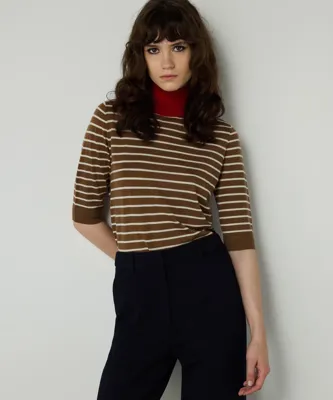 Machka ÇİZGİ DESEN COLORBLOCK TRİKO