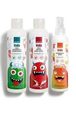 Avon Kids 2 si 1 Arada Karpuz Çilek Mango Kokulu Çocuk Banyo Bakım Seti