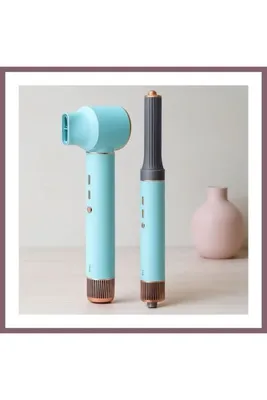 Nida Store Air Brush 5-in-1 Saç Kurutma ve Şekillendirme Makinesi 1300W (Mavi) NIDA