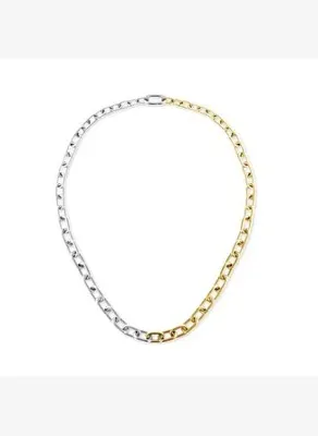 Daniel Wellington Contrast Link Necklace Two Tone Gold DW00401977 Kolye