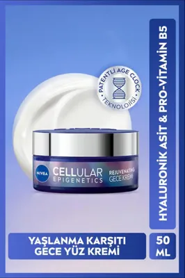 NIVEA Epigenetics Rejuvenating Yaşlanma Karşıtı Gece Yüz Bakım Kremi 50ml