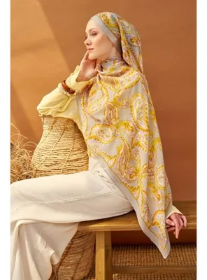 Silk Home Riva Şal Tencel Paisley Gri