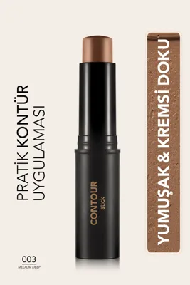 Flormar Yumuşak Formüllü Stick Contour Kalem 003 Medium Deep Kremsi Doku ile Pratik Uygulama